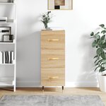 vidaXL Buffet Chêne sonoma 34 5x34x90 cm Bois d'ingénierie