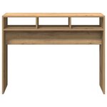 vidaXL Table console chêne artisanal 105x30x80 cm bois d'ingénierie