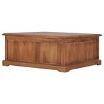 vidaXL Table basse 68x68x30 cm Bois de teck solide