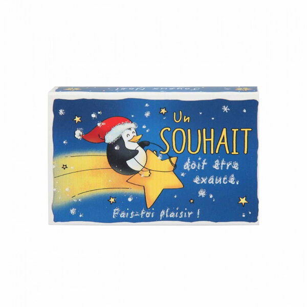 Boîte a étrennes pour noël 8.3 x 5.5 x 1.8cm - pingouin un souhait ...