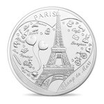 Mini médaille Monnaie de Paris 2015 - Champ de Mars (la Tour Eiffel et les P’tit Vélib)