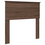 vidaXL Lit de Rangement Chêne brun 75 x 190 cm Bois d'ingénierie
