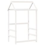 vidaXL Lit de jour avec toit sans matelas blanc 80x200 cm bois massif