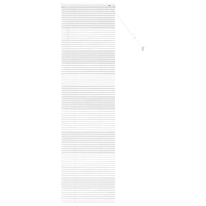 vidaXL Store de Fenêtre avec des rideaux Blanc Aluminium