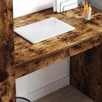 vidaXL Bureau Chêne fumé 113 x 54 x 120 cm Bois d'ingénierie