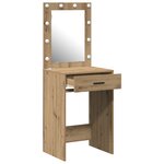 vidaXL Coiffeuse chêne artisanal 50 x 41 x 135 cm Bois d'ingénierie