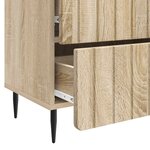 vidaXL Cabinet de chevet avec tiroir Chêne Sonoma 62 x 34 5 x 49 5 cm