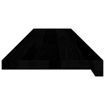 vidaXL Marches d'escalier 8 Pièces marron foncé 110x30x2 cm chêne massif