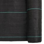 vidaXL Membrane anti-mauvaises herbes noir 0 5x150 m PP