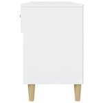 vidaXL Armoire à chaussure Blanc brillant 102x35x55 cm Bois ingénierie