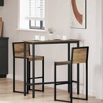 vidaXL table Chêne artisanal 100 x 40 x 100 5 cm