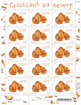 Timbre - Croissant au beurre - Lettre Internationale