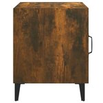 vidaXL Tables de chevet 2 Pièces Chêne fumé Bois d'ingénierie