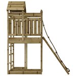 vidaXL Maisonnette de jeu avec mur d'escalade bois de pin imprégné