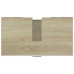 vidaXL Armoire de salle de bain Chêne sonoma Bois d'ingénierie