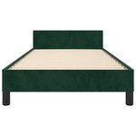vidaXL Cadre de lit sans matelas vert foncé 80x200 cm velours