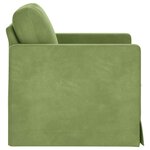 vidaXL Canapé Vert clair 78 x 78 x 80 cm Velours