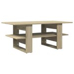 vidaXL Table basse chêne sonoma 102x55x42 cm bois d'ingénierie