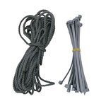 Brise vue renforcé 1.8x10 m pro gris hdpe 300gr