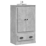 vidaXL Buffet haut gris béton 60x35 5x103 5 cm bois d'ingénierie