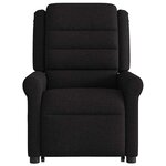 vidaXL Fauteuil inclinable de massage électrique Noir Tissu