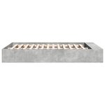 vidaXL Cadre de lit sonoma gris 150x200 cm bois d'ingénierie