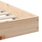 vidaXL Cadre de lit Marron 90 x 220 cm Pin massif