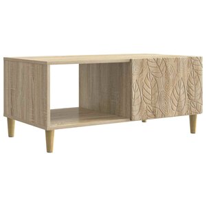 vidaXL Table basse Chêne Sonoma 90 x 50 x 40 cm Bois d'ingénierie