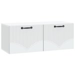 vidaXL Meuble TV mural Blanc 78 5 x 31 x 30 cm Bois d'ingénierie