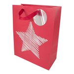 Sac cadeau noël étoile hologramme grand format - draeger paris