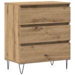 vidaXL Buffet Chêne artisanal 60 x 35 x 70 cm Bois d'ingénierie
