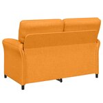 vidaXL Canapé 100  polyester  cadre en métal  MDF  Contreplaqué