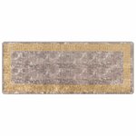 vidaXL Coureur de Tapis MARSA Gris 80 x 200 cm Polyester et PVC