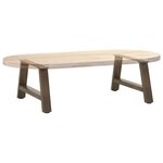vidaXL Pieds de table basse en forme de A  2 pièces  60 x (30-31) cm  acier