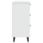 vidaXL Table de chevet VIKEN blanc bois d'ingénierie