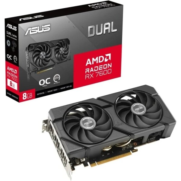 Carte graphique Asus Dual Radeon RX 7600 EVO OC Edition 8 Go GDDR6