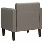 vidaXL Canapé-chaise accoudoirs gris clair 54 cm tissu velours côtelé