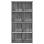 vidaXL Bibliothèque/Buffet Sonoma gris 66x30x130 cm Bois d'ingénierie