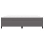 vidaXL Cadre de lit avec matelas Gris 180 x 200 cm tissu