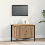 vidaXL Meuble TV Chêne artisanal Panneau de particules 60 x 35 x 45 cm