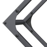 vidaXL Portant de bois chauffage anthracite 100x25x100 cm