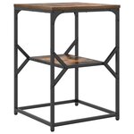 vidaXL Table d'appoint Chêne fumé 41 x 40 x 60 cm