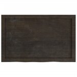 vidaXL Étagère murale marron foncé bois chêne massif traité