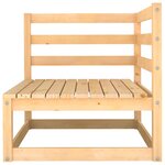vidaXL Salon de jardin 8 Pièces avec coussins Bois de pin massif