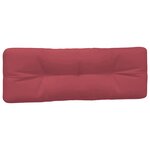 vidaXL Coussins de palette lot de 3 rouge bordeaux tissu