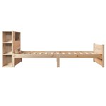 vidaXL Lit bibliothèque sans matelas 75x190 cm bois de pin massif