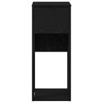 vidaXL Support de tour d'ordinateur avec tiroir noir 30x44x74 cm