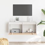 vidaXL Armoire murale Blanc 80x30x35 cm Bois de pin massif