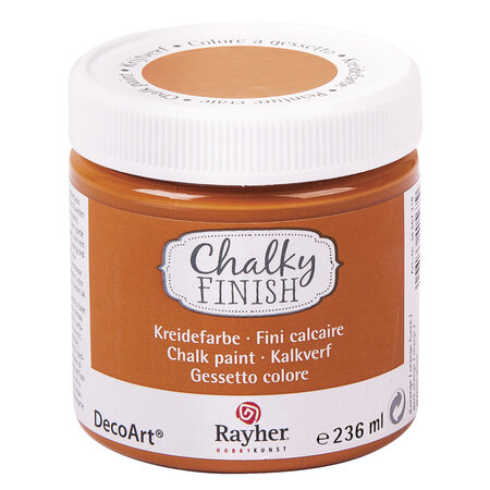 Peinture craie Chalky Pour Matériau poreux 236 ml Orange foncé