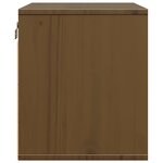 vidaXL Armoire murale Marron miel 45x30x35 cm Bois de pin massif